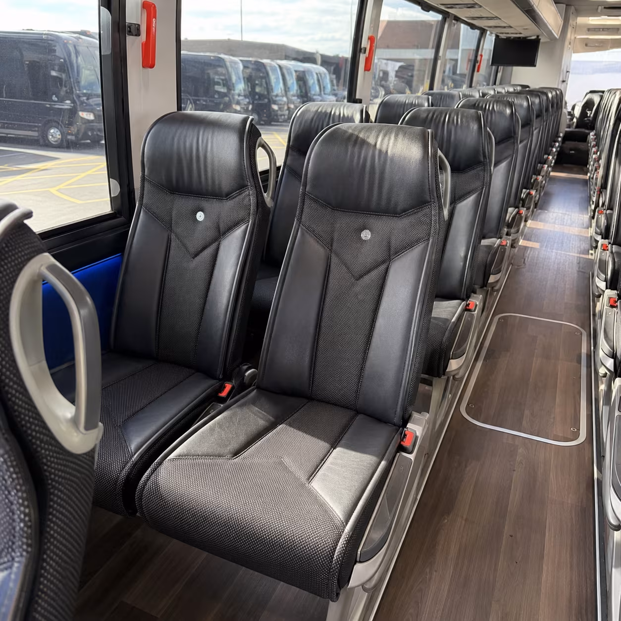 alhambra 40 passenger charter bus interior