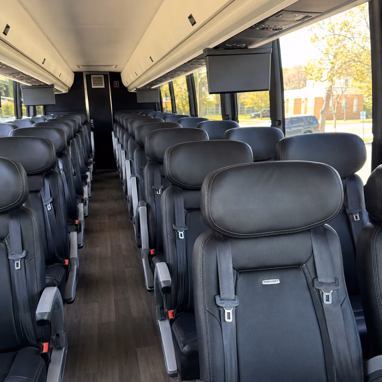 alhambra 45 passenger charter bus inside