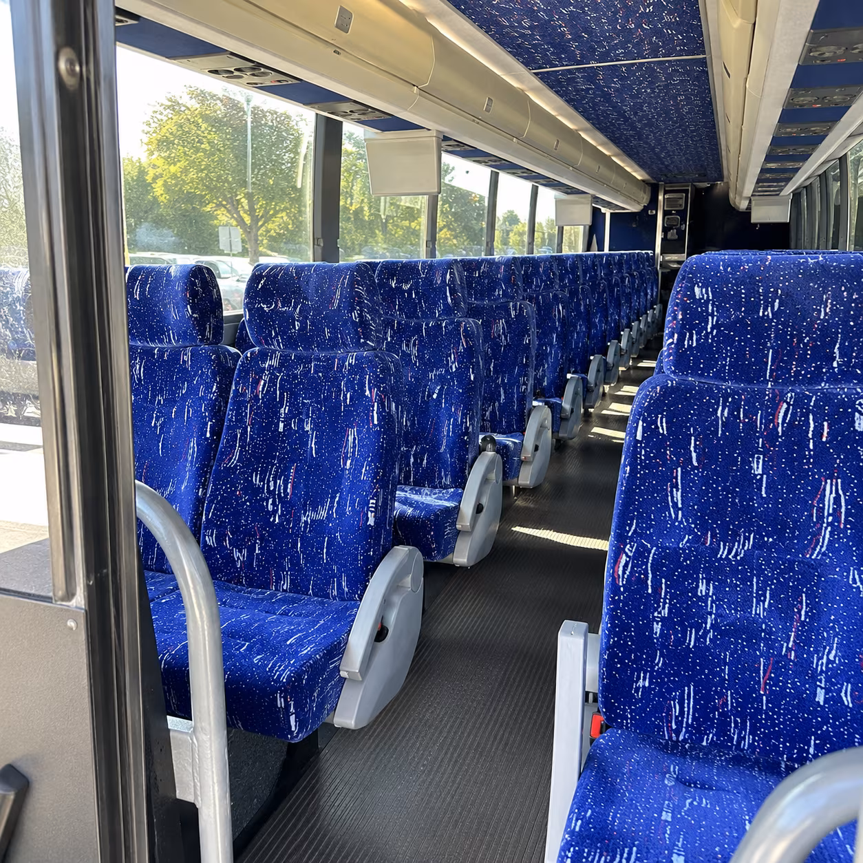 alhambra 50 passenger charter bus inside