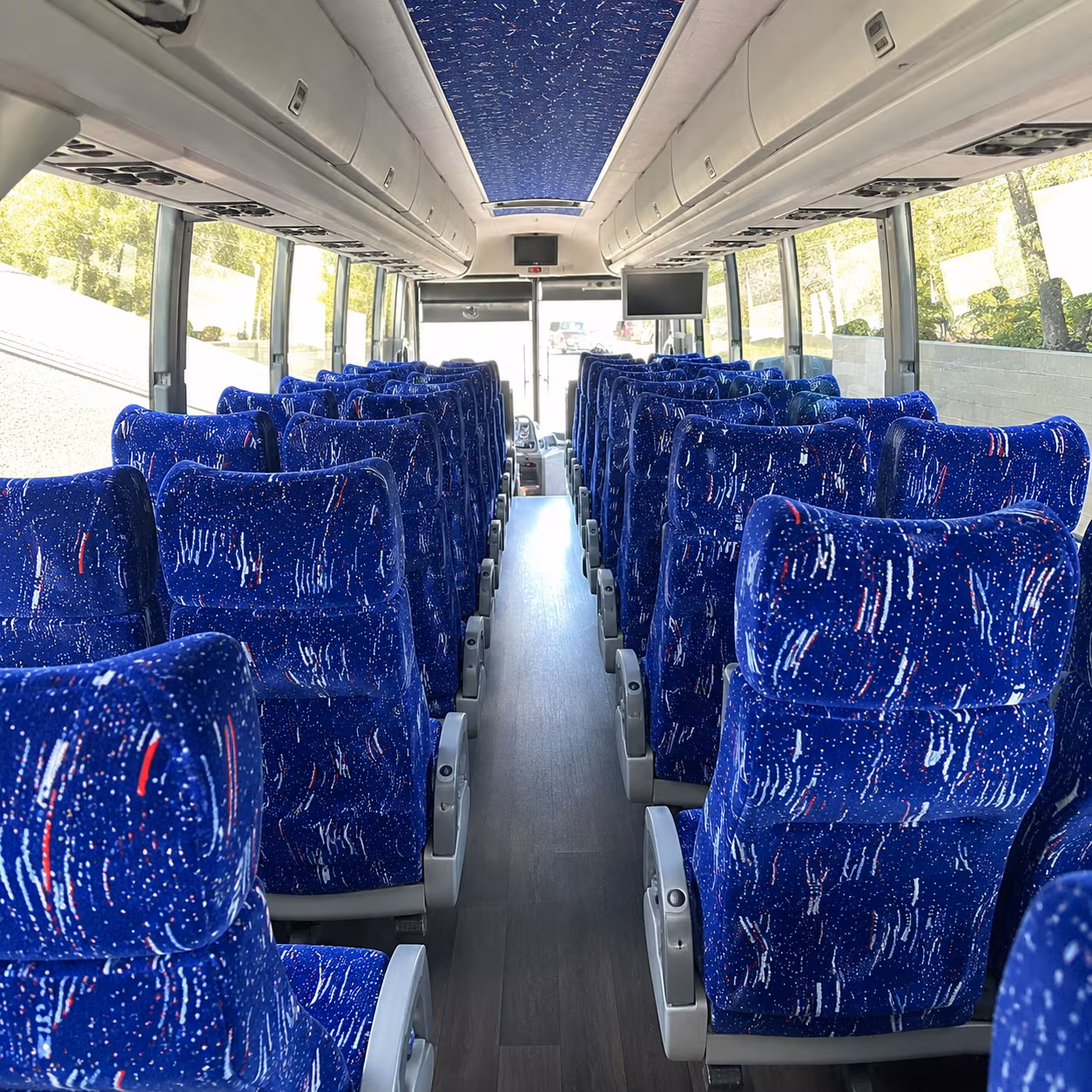 alhambra 50 passenger charter bus interior