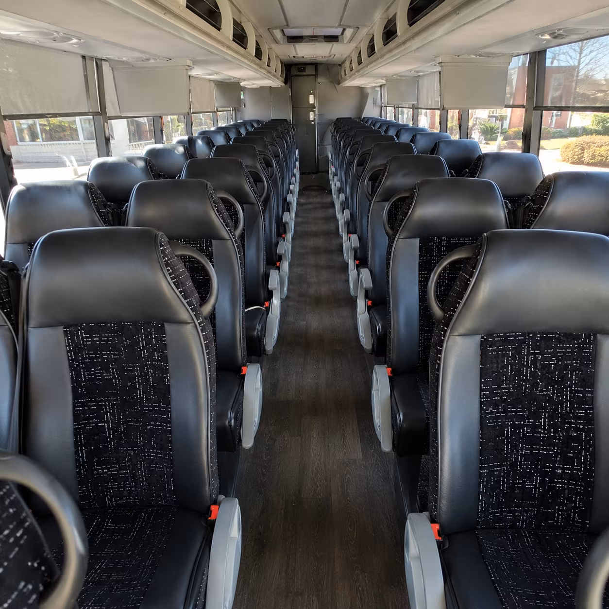 alhambra 54 passenger charter bus inside