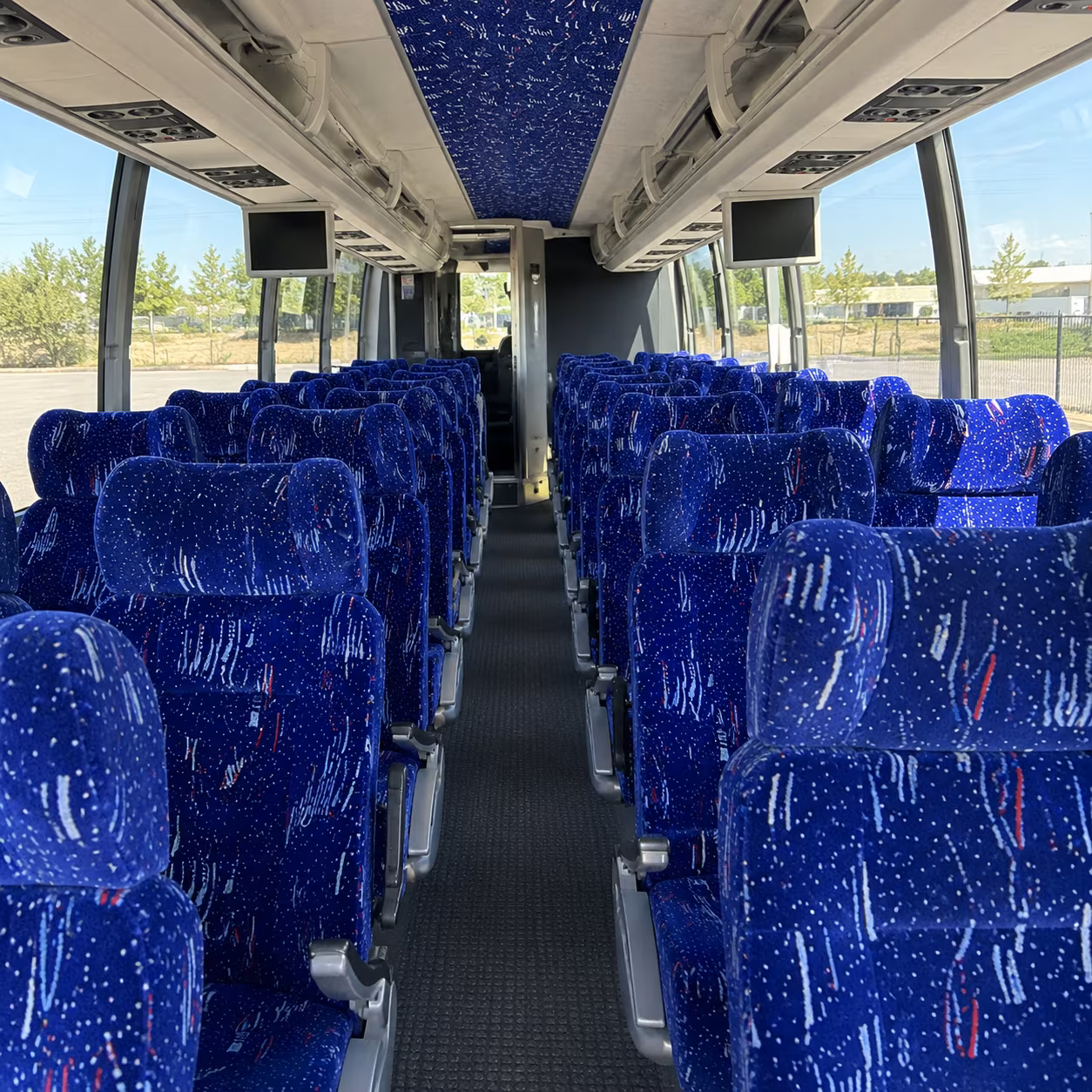 alhambra 54 passenger charter bus interior