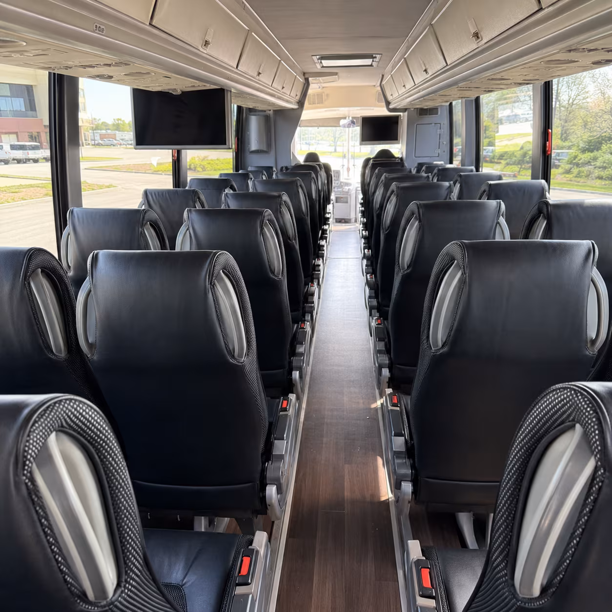 alhambra 56 passenger charter bus inside