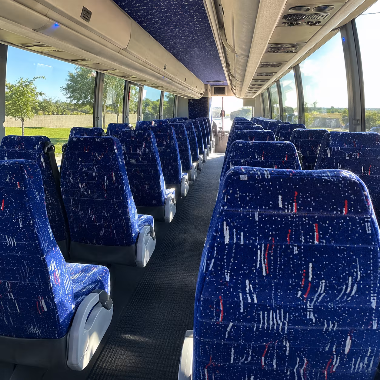 alhambra charter bus interior