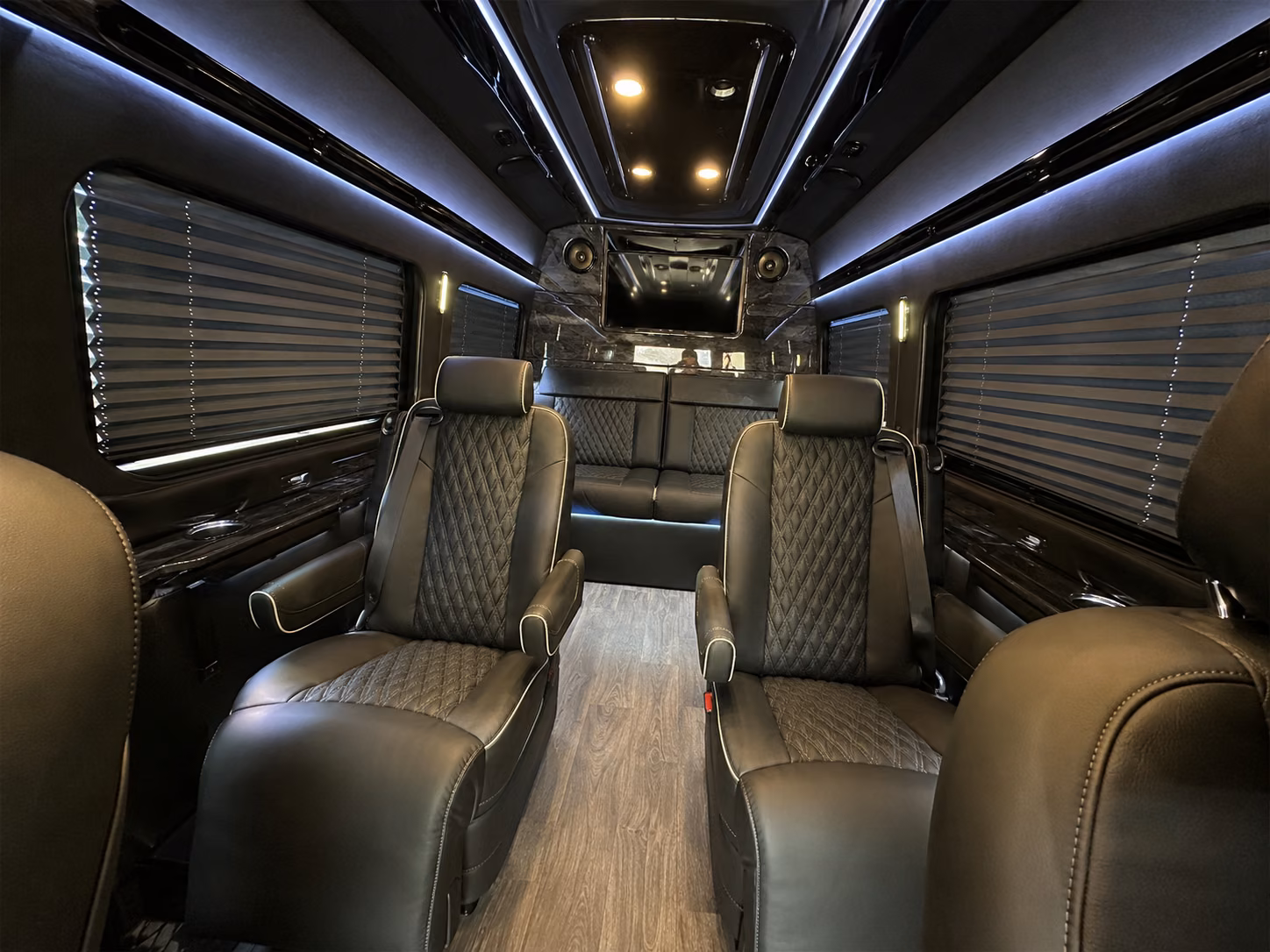 alhambra sprinter van with driver inside