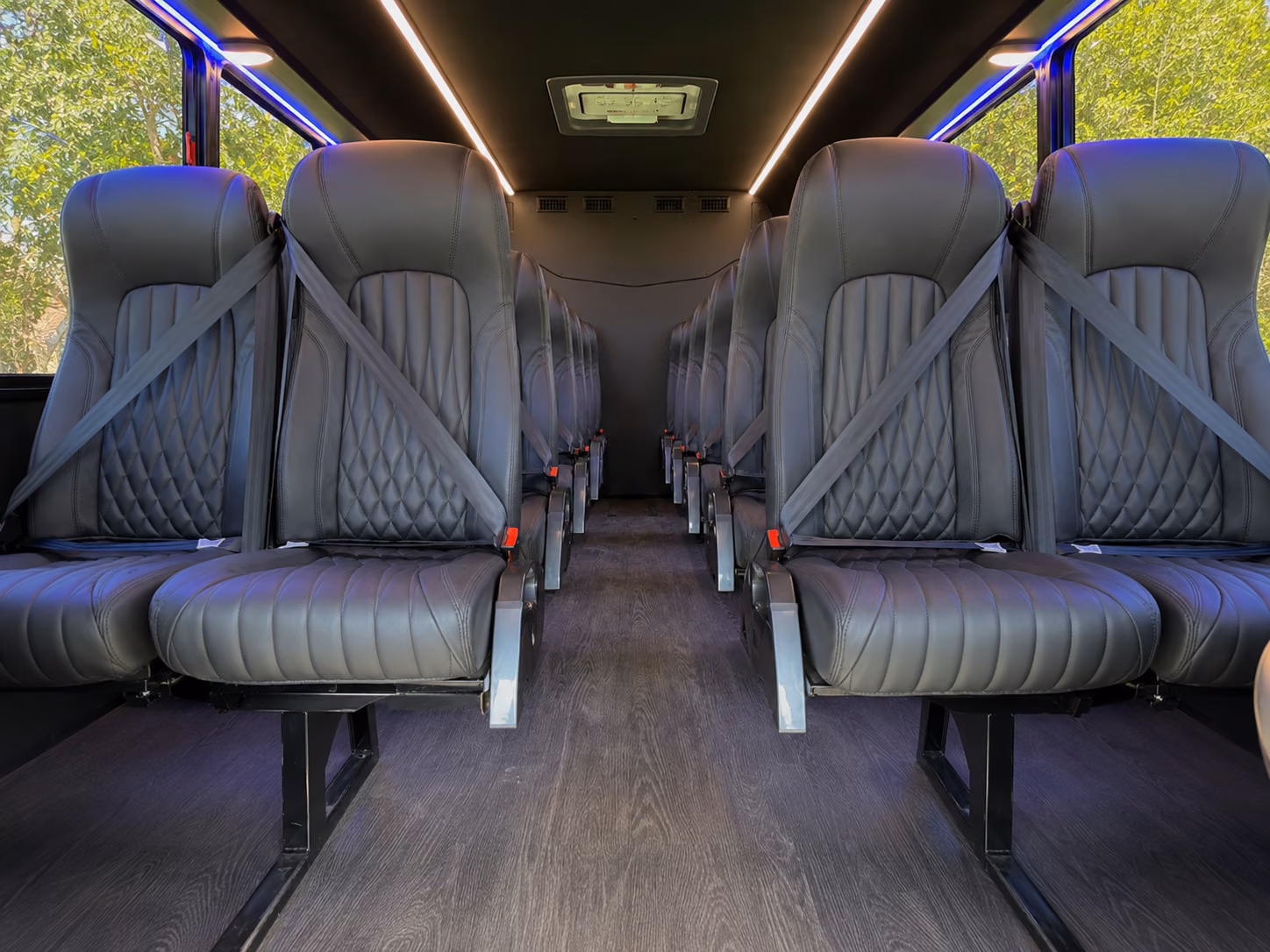 minibuses for alhambra corporate shuttle runs during convention week